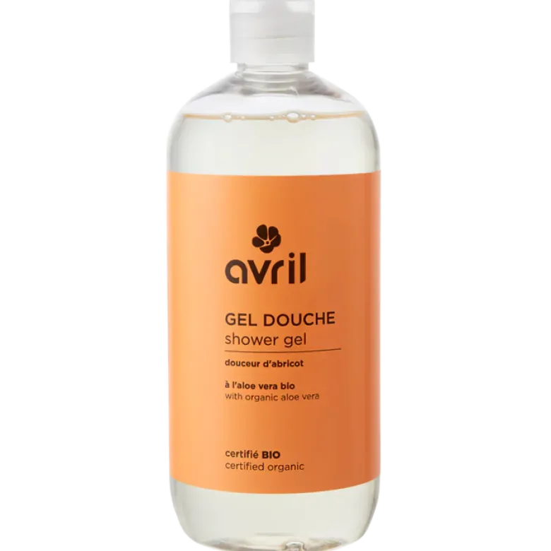 Gel douche coeur d'abricot bio Avril - flacon de 500ml