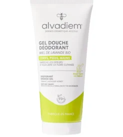 Gel douche déodorant miel de lavande bio Alvadiem - tube de 200ml