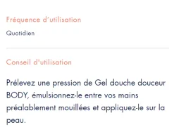 Gel douche douceur Avène - flacon de 500 ml
