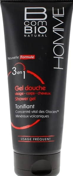 Gel douche 3 en 1 Homme BcomBIO - tube de 200ml