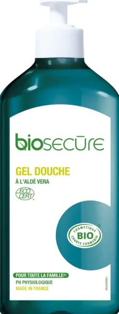 Gel douche à l'aloe vera bio Bio Secure - flacon pompe de 500ml