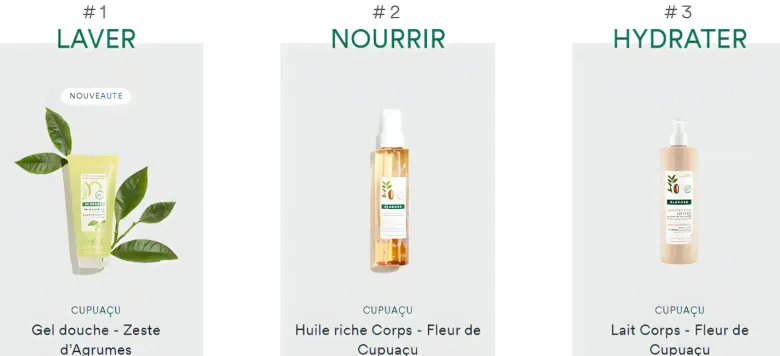 Gel douche nutritif au beurre de Cupuaçu bio Zestes d'Agrumes Klorane - tube de 200 ml