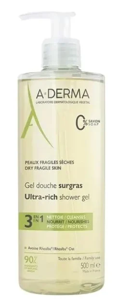 Gel douche surgras A-Derma