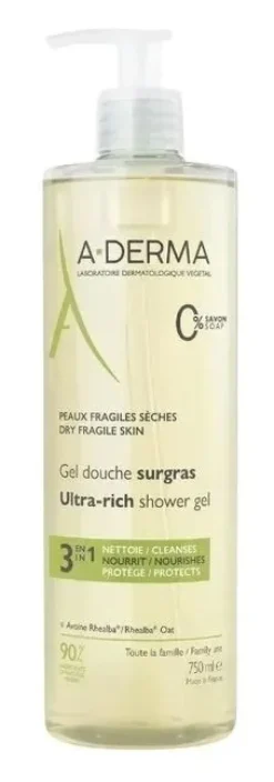 Gel douche surgras A-Derma