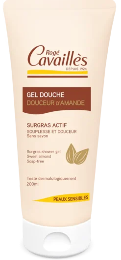 Gel douche surgras extra-doux peaux sensibles Rogé Cavaillès - tube de 200 ml