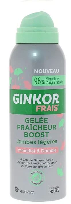 Gelée fraicheur Boost jambes légères Ginkor - flacon de 100ml