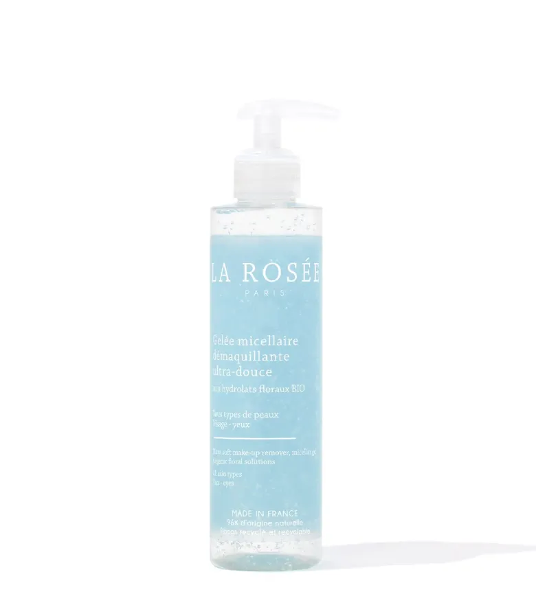 Gelée micellaire démaquillante ultra douce La Rosée - flacon à pompe de 195 ml