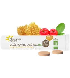 Gelée royale acérola BIO Fleurance Nature - tube de comprimés à croquer