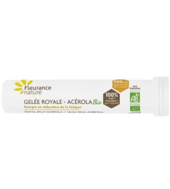 Gelée royale acérola BIO Fleurance Nature - tube de comprimés à croquer