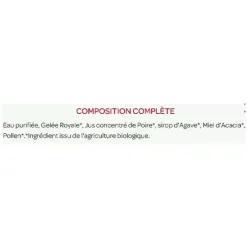 Gelée Royale Bio 1500 mg miel d'acacia pollen Super Diet