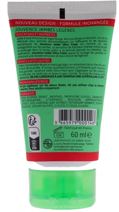 Gelée Ultra Fresh Jambes légères Jouvence - tube de 60ml