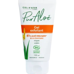 Gel exfoliant Aloe vera 81% Bio Pur Aloé - tube de 150 ml