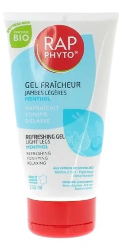 Gel fraicheur Rap Phyto jambes légères bio - tube de 150 ml