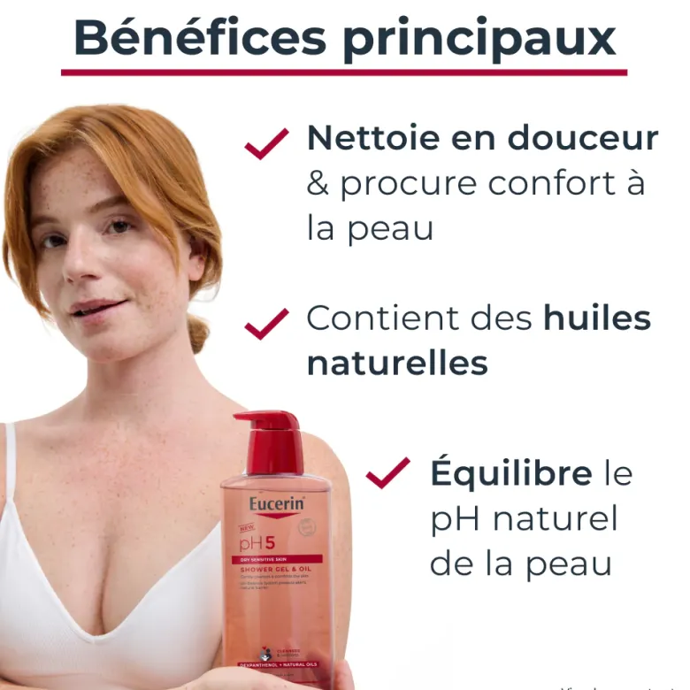 Gel-huile de douche pH5 Eucerin