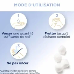 Gel hydroalcoolique fleur de coton Baccide - flacon-pompe de 300ml