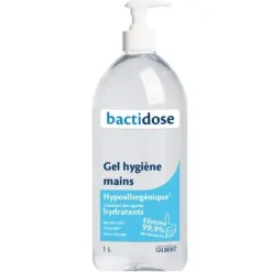 Gel hygiène des mains Bactidose - flacon à pompe de 1L