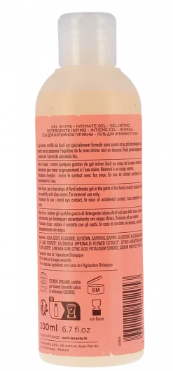 Gel intime bio Avril - flacon de 200ml