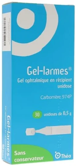 Gel larmes ophtalmique Théa – 30 récipients unidoses