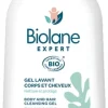 Gel lavant corps et cheveux bio Biolane Expert - flacon-pompe de 500 ml