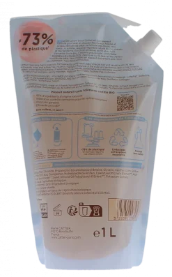 Gel lavant doux bébé bio Cattier - éco-recharge de 1L