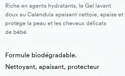 Gel lavant doux Klorane Bébé
