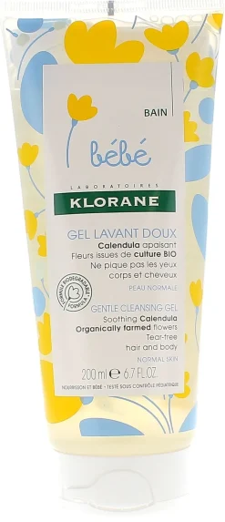 Gel lavant doux Klorane Bébé