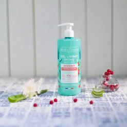 Gel lavant intime certifié bio apaisant Beauterra - flacon-pompe de 500ml