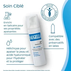 Gel lubrifiant Saugella - flacon-pompe de 50 ml