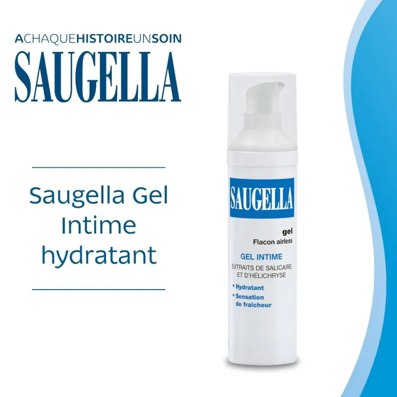 Gel lubrifiant Saugella - flacon-pompe de 50 ml