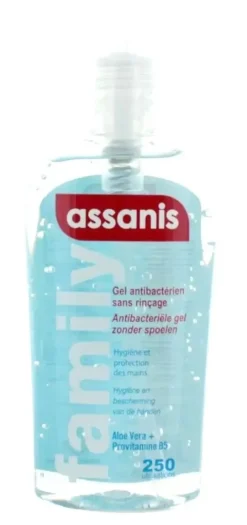 Gel mains hydroalcoolique Assanis - flacon de 250ml