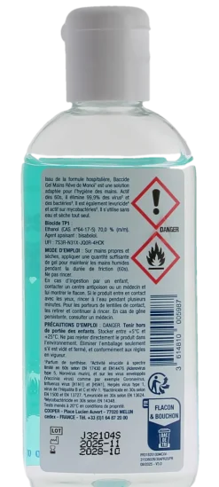 Gel mains hydroalcoolique rêve de monoï Baccide - flacon de 100ml