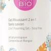 Gel moussant 2 en 1 sans savon BcomBIO - flacon de 500 ml