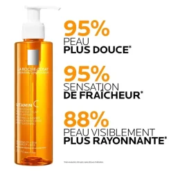 Gel moussant vitamine C La Roche-Posay - flacon-pompe de 200ml
