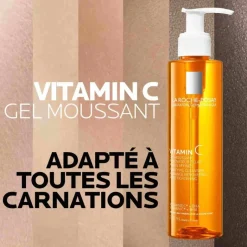 Gel moussant vitamine C La Roche-Posay - flacon-pompe de 200ml