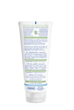 Gel nettoyant 2 en 1 corps et cheveux Mustela - tube de 200 ml