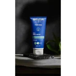 Gel nettoyant visage 2en1 homme Weleda - tube de 100ml
