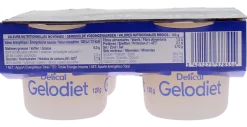 Gelodiet Eau gélifiée saveur citron Delical - lot de 4 pots de 120g