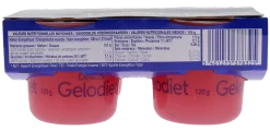Gelodiet Eau gélifiée saveur fraise Delical - lot de 4 pots de 120g
