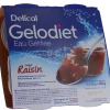 Gelodiet Eau gélifiée saveur raisin Delical - lot de 4 pots de 120g