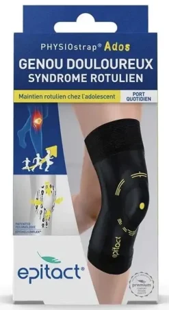 Genouillère Physiostrap Ados genou douloureux syndrôme rotulien Epitact - 1 genouillère