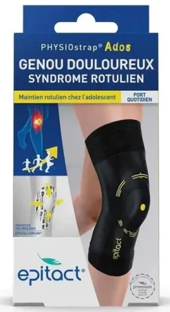 Genouillère Physiostrap Ados genou douloureux syndrôme rotulien Epitact - 1 genouillère