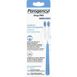 Gingi pro Brosse à dents à tête souple remplaçable Parogencyl - kit de démarrage
