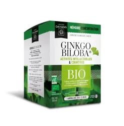 Ginkgo biloba Bio mémoire/concentration Dayang - boîte de 20 ampoules