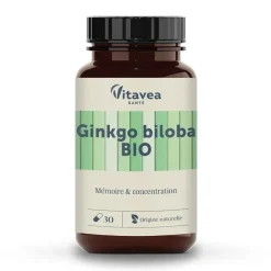 Ginkgo Biloba bio Vitavea - pot de 30 gélules