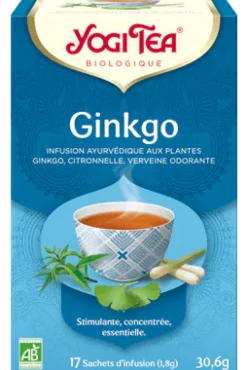 Ginkgo bio Yogi Tea - boite de 17 sachets