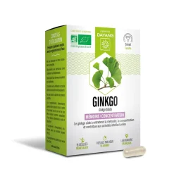 Ginkgo mémoire concentration bio Dayang - boîte de 15 gélules