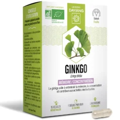 Ginkgo mémoire et concentration Dayang - boite 15 gélules