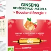 Ginseng gelée royale acérola bio Super Diet - boite de 20 ampoules de 10ml