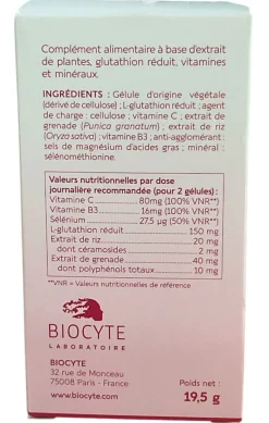 Glass Skin effet glow Biocyte - pot de 60 gélules