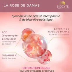Glow Rose éclat & radiance Biocyte - pot de 60 gélules